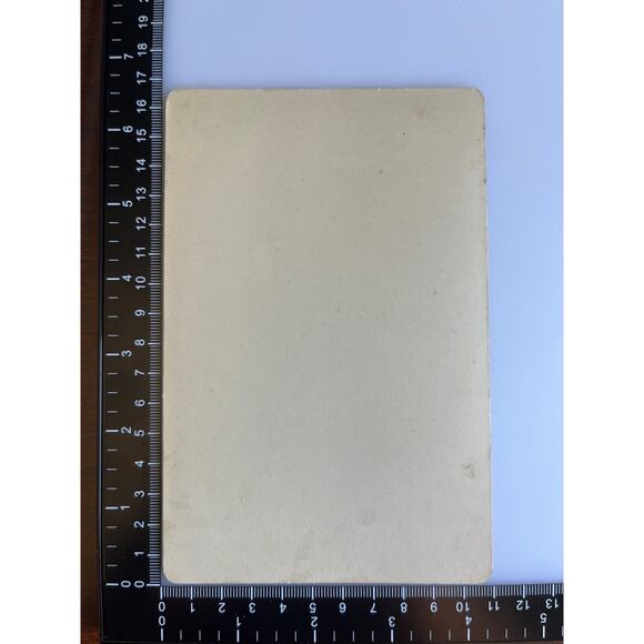 Antique Cabinet Card Photo Early 1900s Vignette Style Print W Faux Bas Relief - Picture 5 of 5